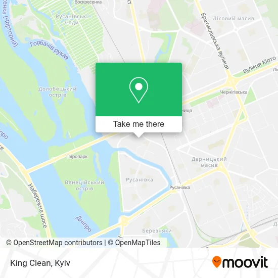 King Clean map