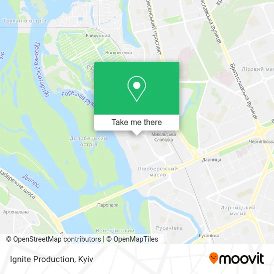 Ignite Production map