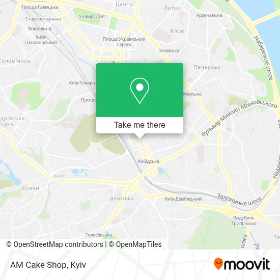 AM Cake Shop map