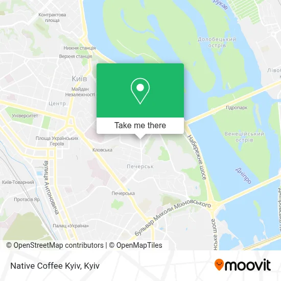 Native Coffee Kyiv map