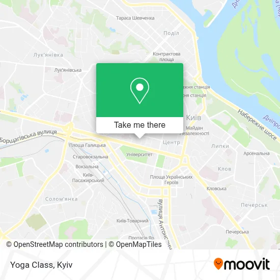 Yoga Class map
