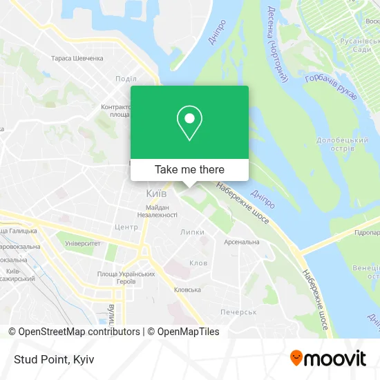 Stud Point map