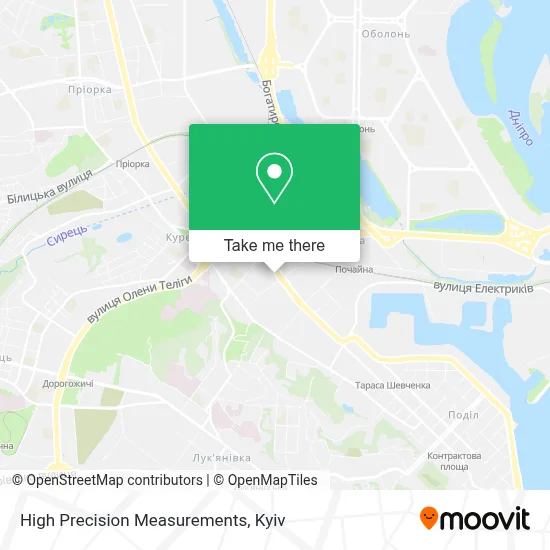 High Precision Measurements map