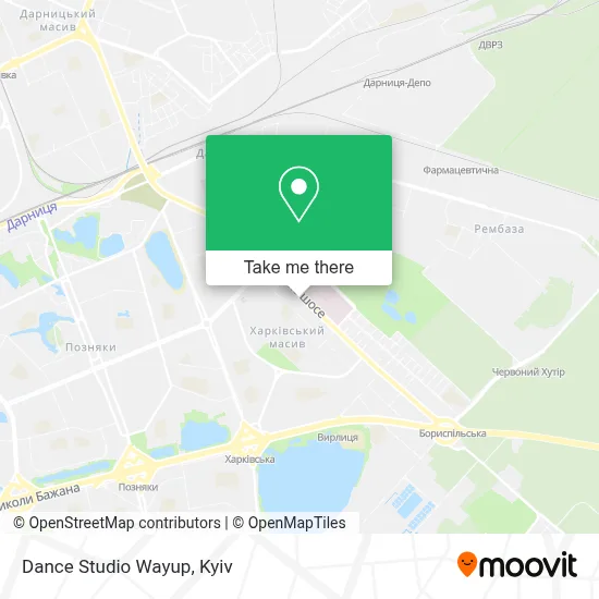 Dance Studio Wayup map