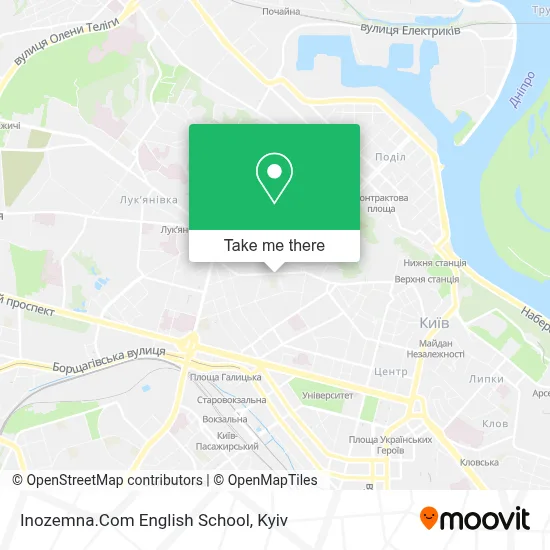 Inozemna.Com English School map