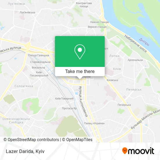 Lazer Darida map