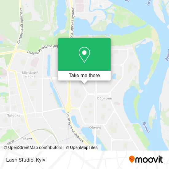 Lash Studio map