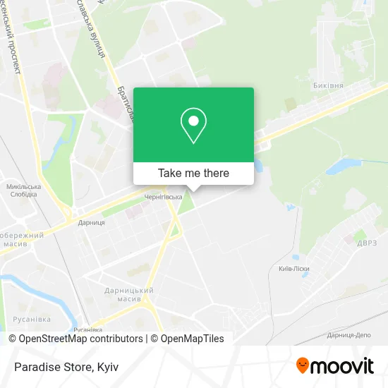 Paradise Store map