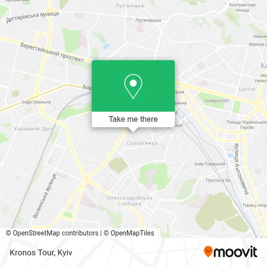 Kronos Tour map