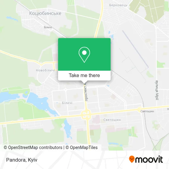 Pandora map