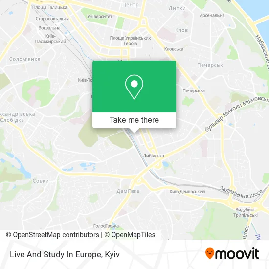 Live And Study In Europe map