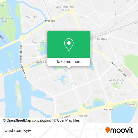 Justacar map