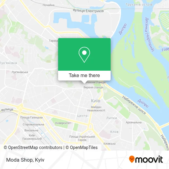 Moda Shop map