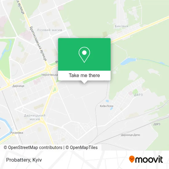 Probattery map