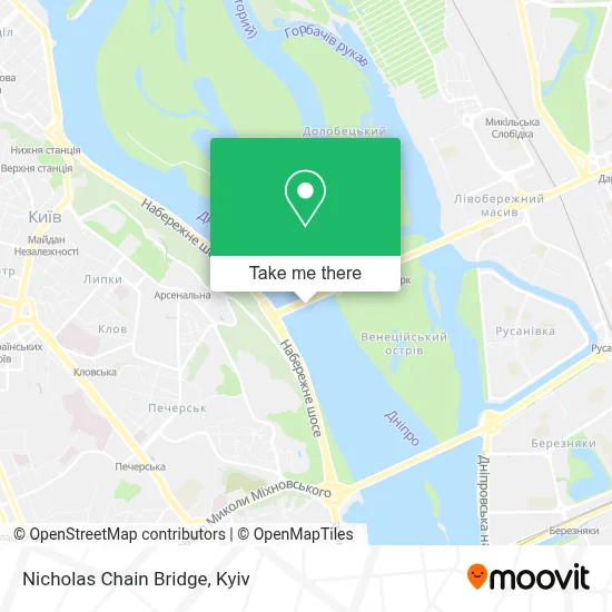 Nicholas Chain Bridge map