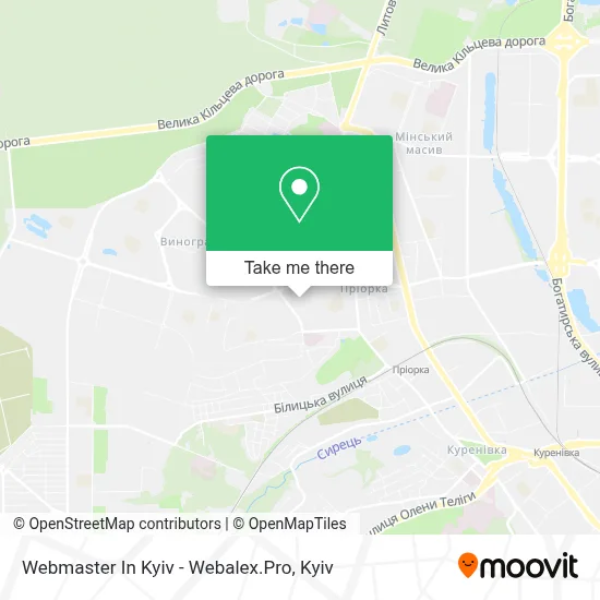 Webmaster In Kyiv - Webalex.Pro map