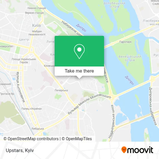 Upstars map