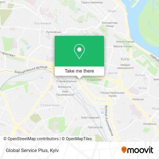 Global Service Plus map