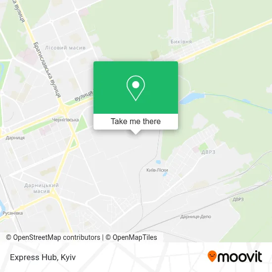 Express Hub map