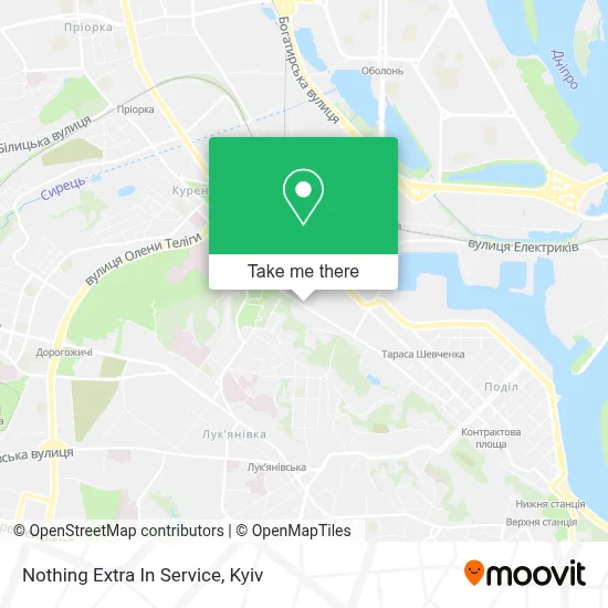 Nothing Extra In Service map