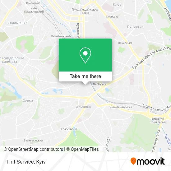 Tint Service map