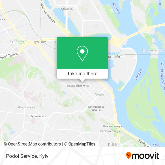 Podol Service map