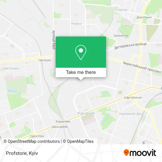 Profstore map