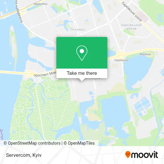 Servercom map