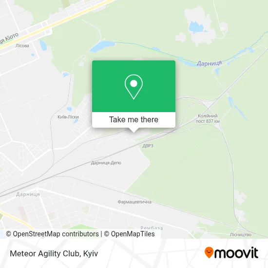 Meteor Agility Club map