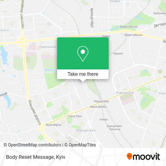 Body Reset Message map