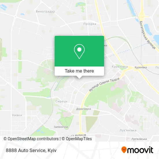 8888 Auto Service map