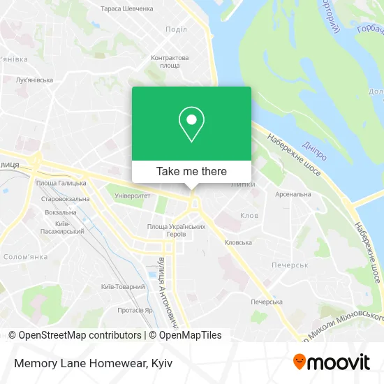 Memory Lane Homewear map