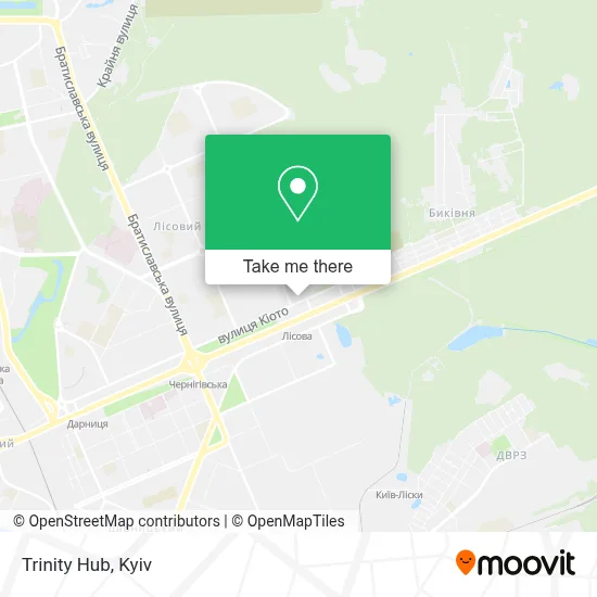 Trinity Hub map
