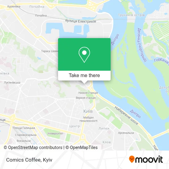 Comics Coffee map