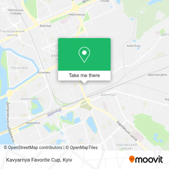 Kavyarnya Favorite Cup map