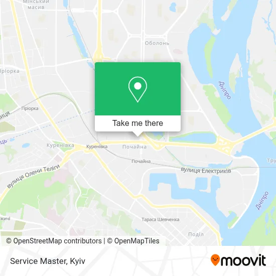 Service Master map