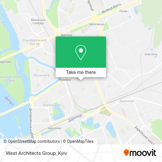 West Architects Group map