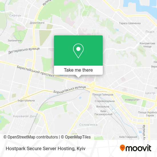 Hostpark Secure Server Hosting map