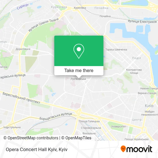 Opera Concert Hall Kyiv map
