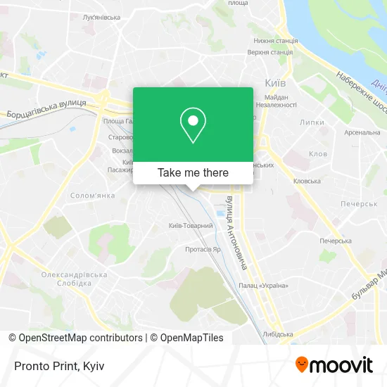 Pronto Print map