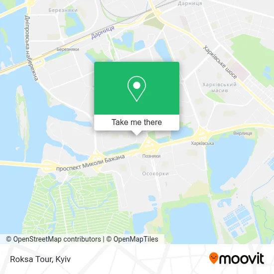 Roksa Tour map