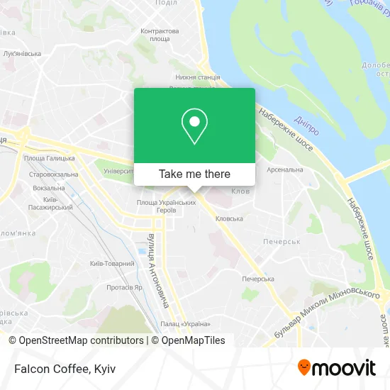 Falcon Coffee map