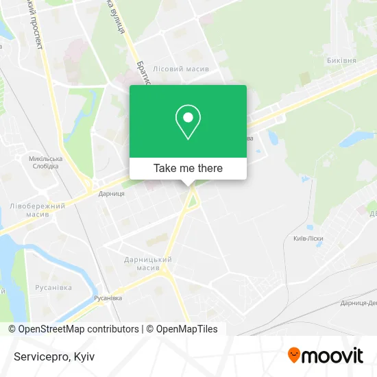 Servicepro map