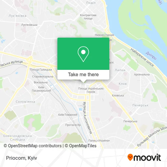 Priocom map