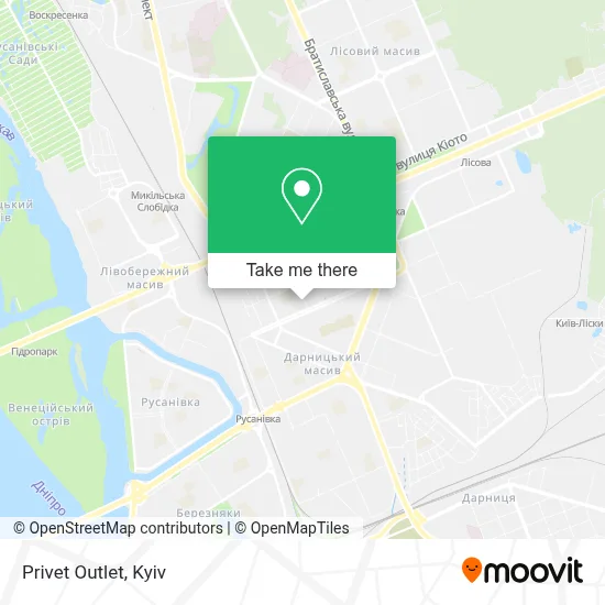 Privet Outlet map