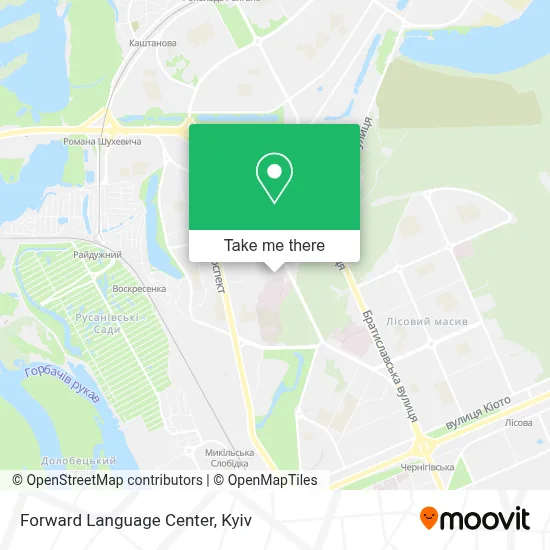 Forward Language Center map