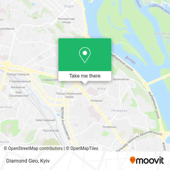 Diamond Geo map