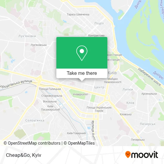 Cheap&Go map