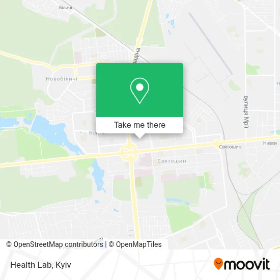 Health Lab map