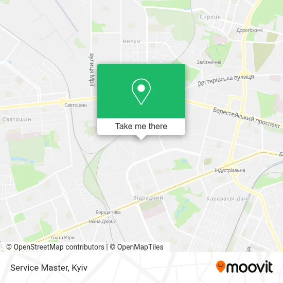 Service Master map